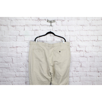 LL Bean Mens Lakewashed Stretch Khakis Standard Fit Straight Leg Khaki Waist 44W