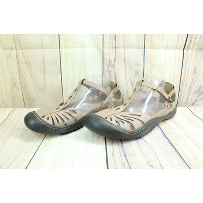 JBU By Jambu Melon Women's Brown Pebble Leather Casual Mary Jane Sandals Sz 11 M