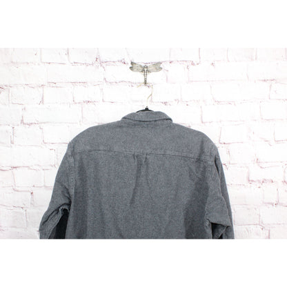 LL Bean Men's Chamois Shirt Traditional Fit Cotton Charcoal Gray Size L