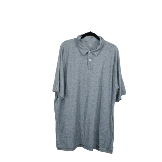 LL Bean Men's Comfort Stretch Performance Polo Short Sleeve Gray Size L Tall