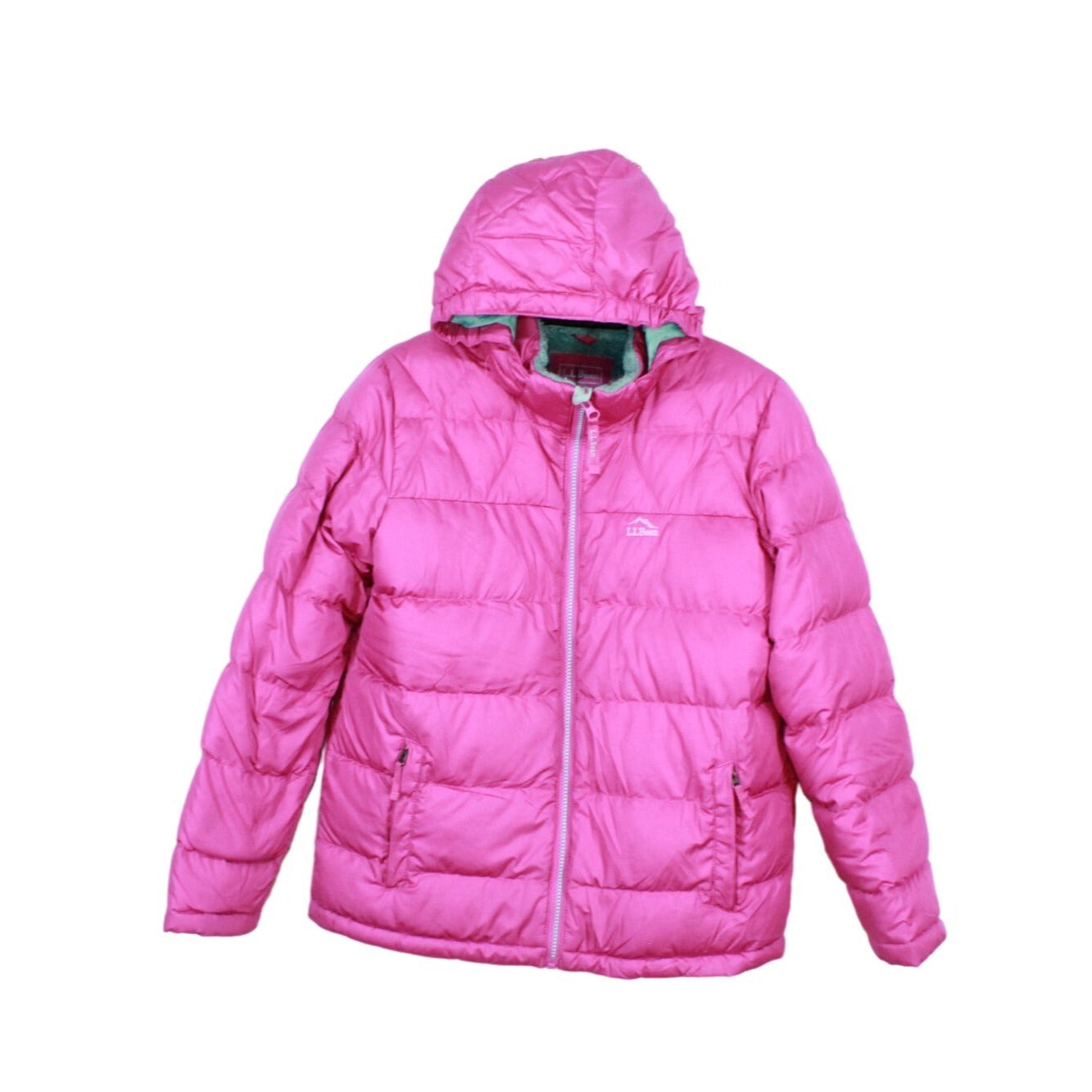 LL Bean Kids' Bean's Down Jacket Quilted Wild Aster Size L 14-16