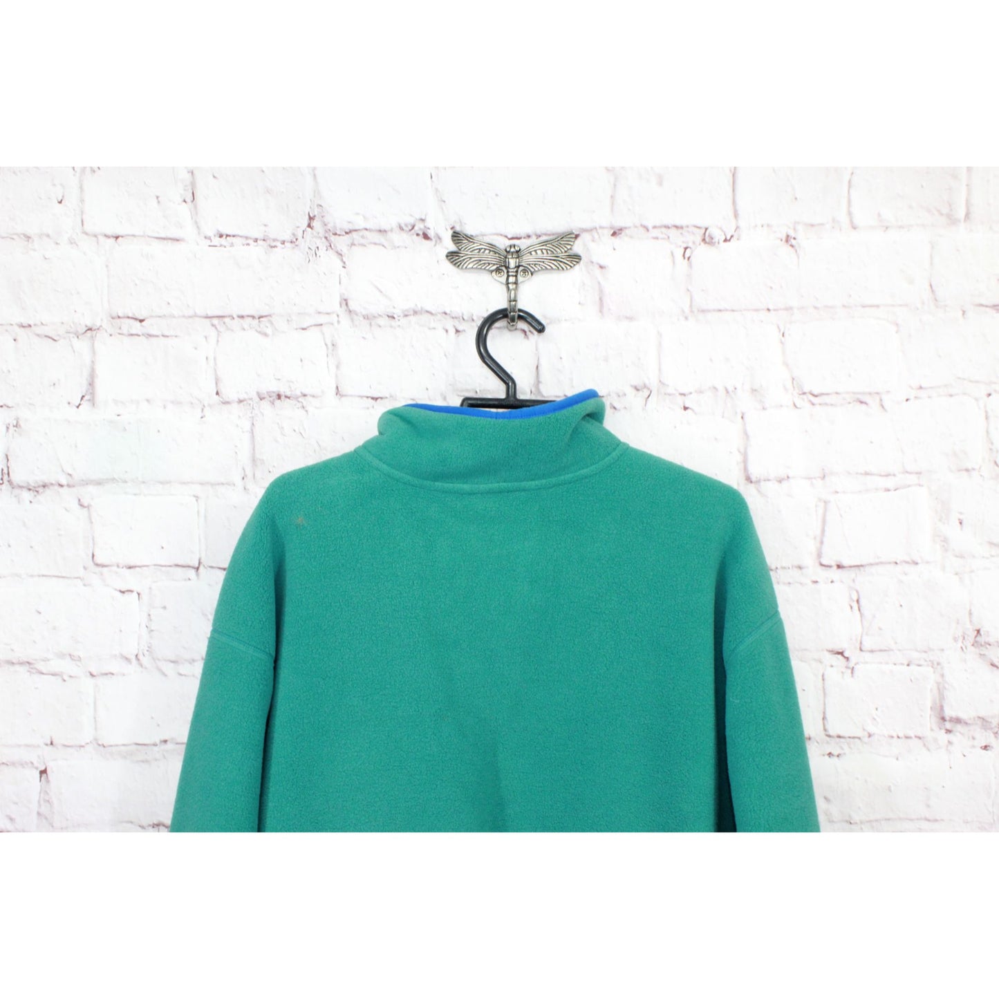 LL Bean Adults' Beans Classic Fleece Pullover Rustic Green Size Womens L Mens M