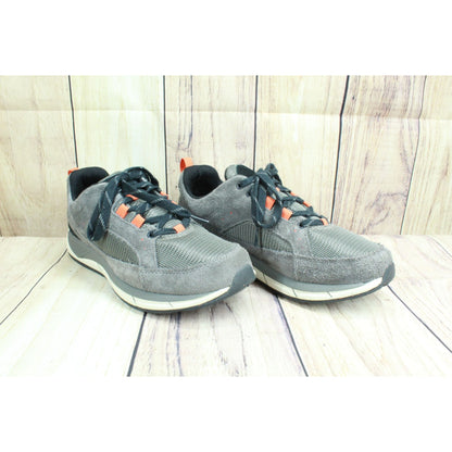 LL Bean Men's Gray Suede Lace Up Cushioned Athletic Sneaker Shoes Size 8.5 M