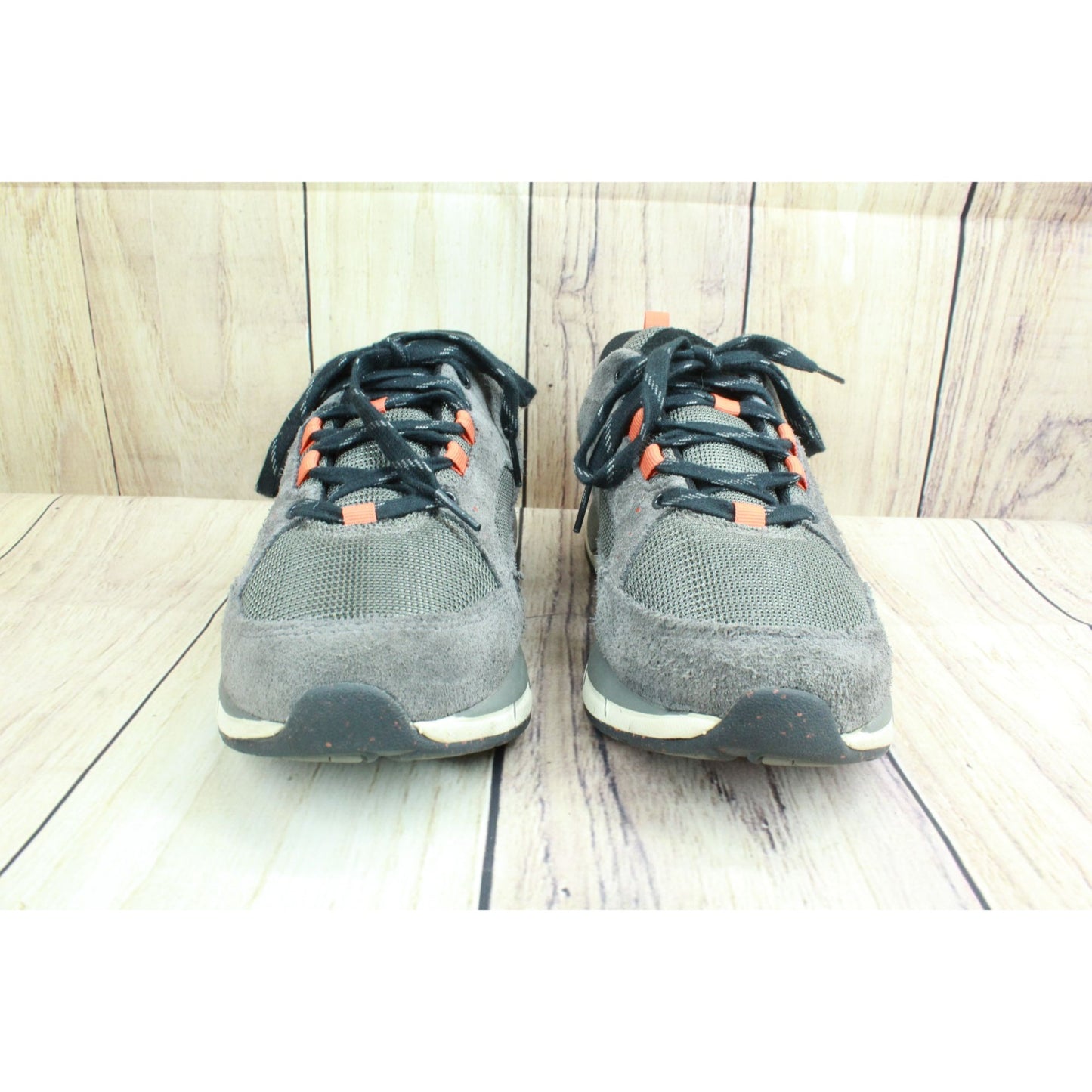 LL Bean Men's Gray Suede Lace Up Cushioned Athletic Sneaker Shoes Size 8.5 M